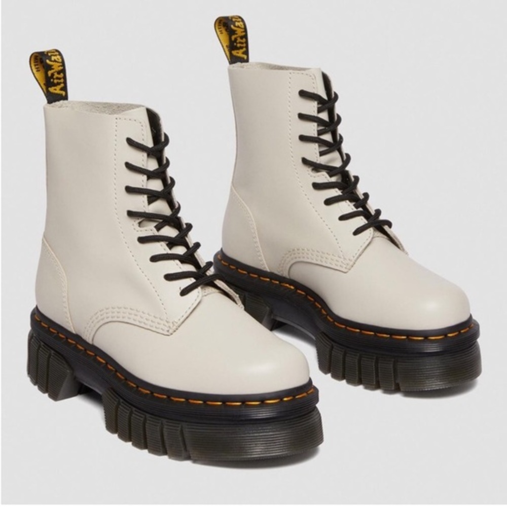 Dr Marten Audrick Nappa Leather Platform Ankle Boots